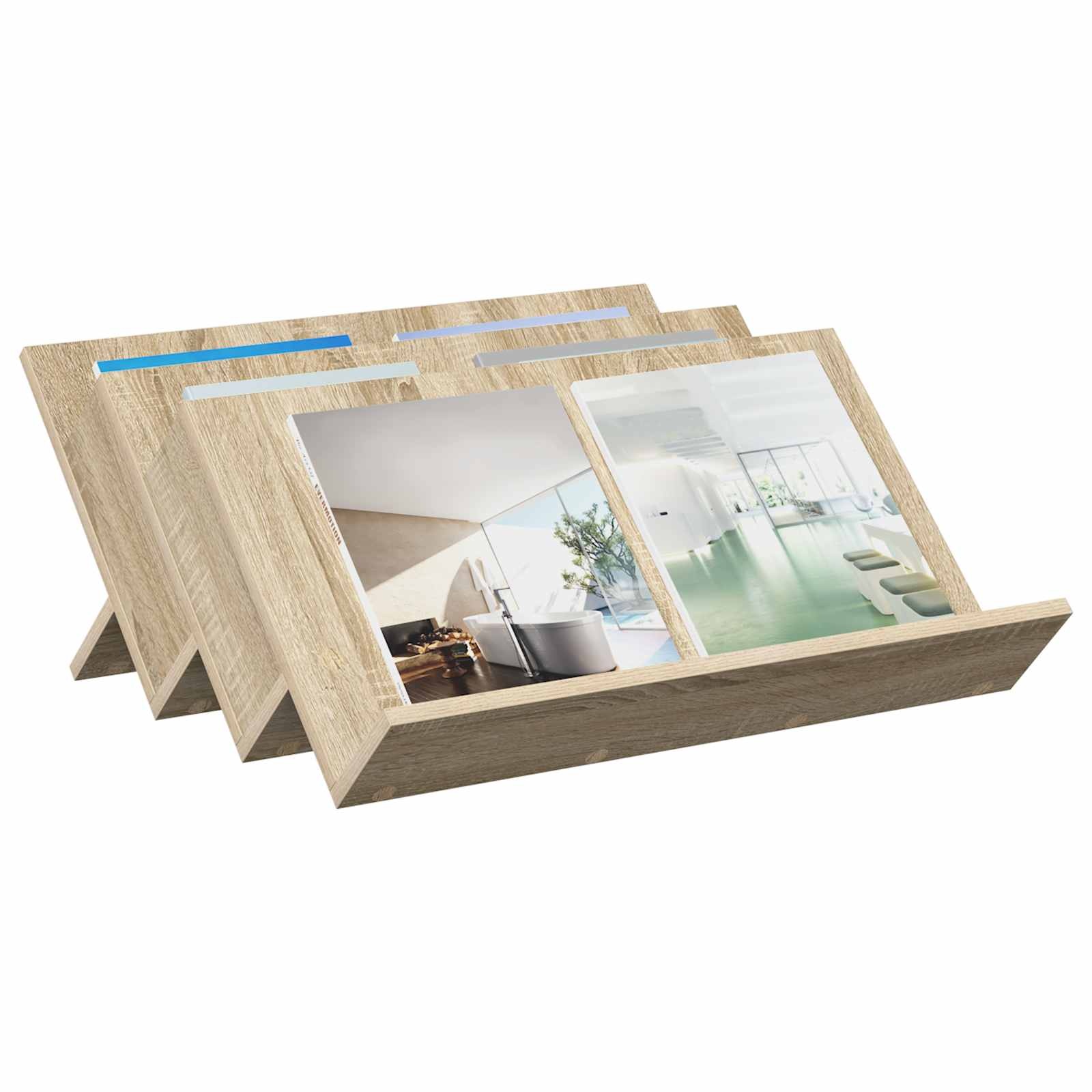 VidaXL Bijzetkast Sonoma Eiken 65 x 57,5 x 42 cm Bewerkt hout