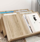 VidaXL Bijzetkast Sonoma Eiken 65 x 57,5 x 42 cm Bewerkt hout