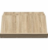 VidaXL Bijzetkast Sonoma Eiken 65 x 57,5 x 42 cm Bewerkt hout