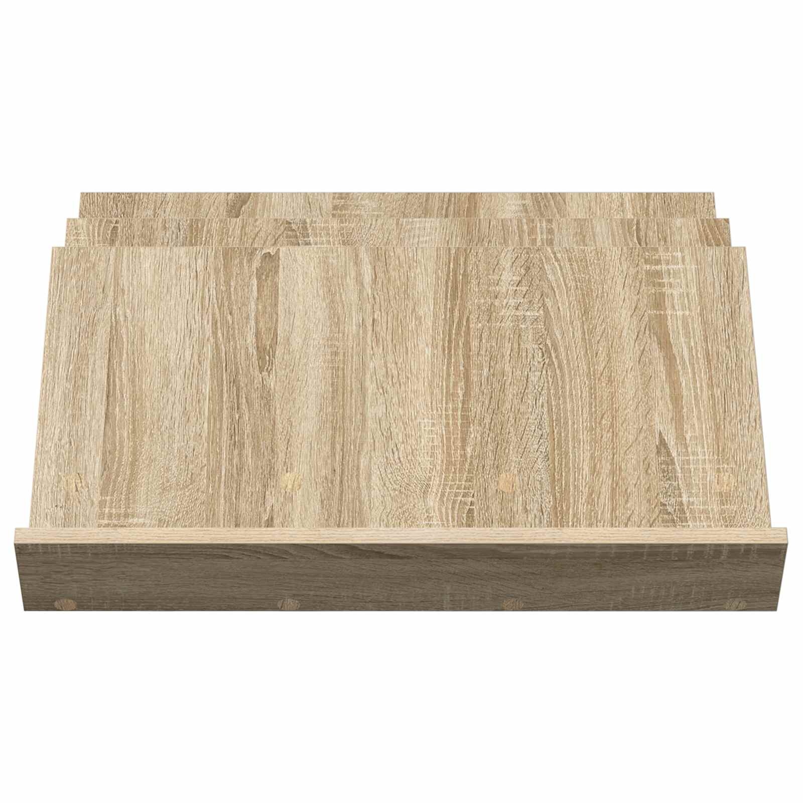 VidaXL Bijzetkast Sonoma Eiken 65 x 57,5 x 42 cm Bewerkt hout