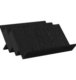 VidaXL Bijzetkast met plank Zwart Eiken 65 x 57,5 x 42 cm Bewerkt hout