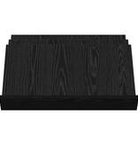 VidaXL Bijzetkast met plank Zwart Eiken 65 x 57,5 x 42 cm Bewerkt hout