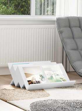 VidaXL Bijzetkast met plank Wit 65 x 57,5 x 42 cm Bewerkt hout