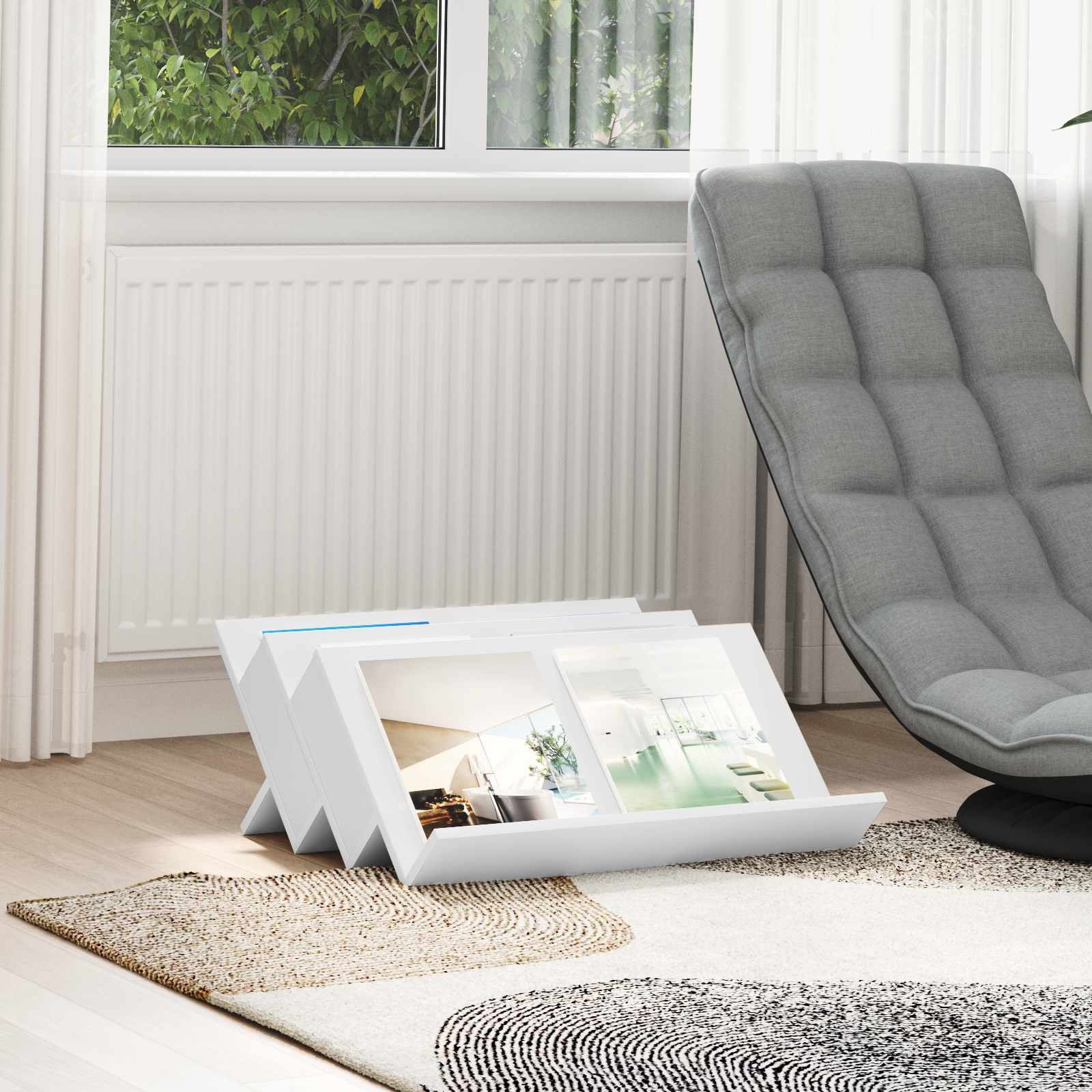 VidaXL Bijzetkast met plank Wit 65 x 57,5 x 42 cm Bewerkt hout