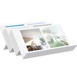 VidaXL Bijzetkast met plank Wit 65 x 57,5 x 42 cm Bewerkt hout