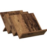 VidaXL Bijzetkast met plank Oudhout 57,5 x 40 x 42 cm Bewerkt hout