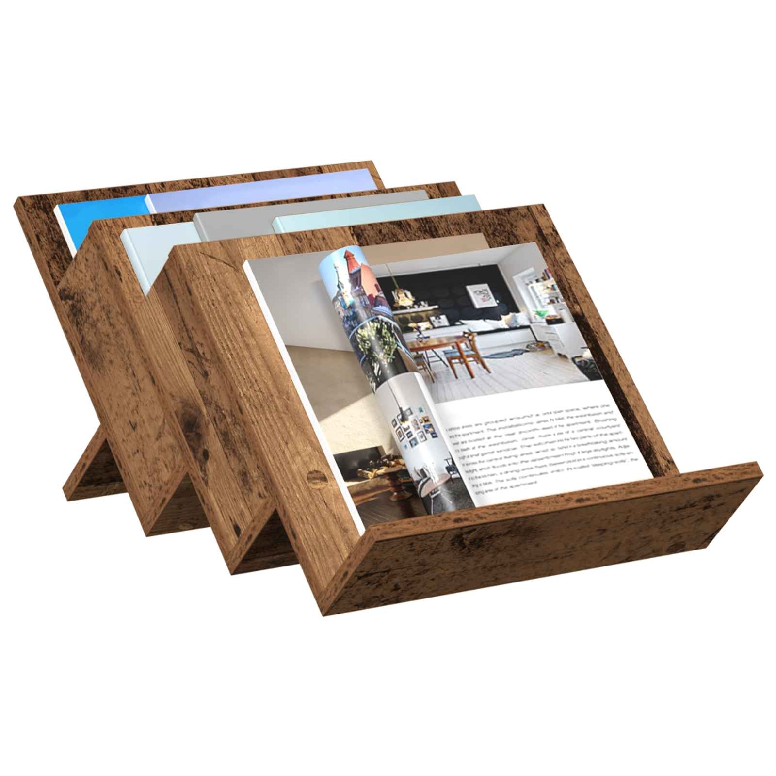 VidaXL Bijzetkast met plank Oudhout 57,5 x 40 x 42 cm Bewerkt hout