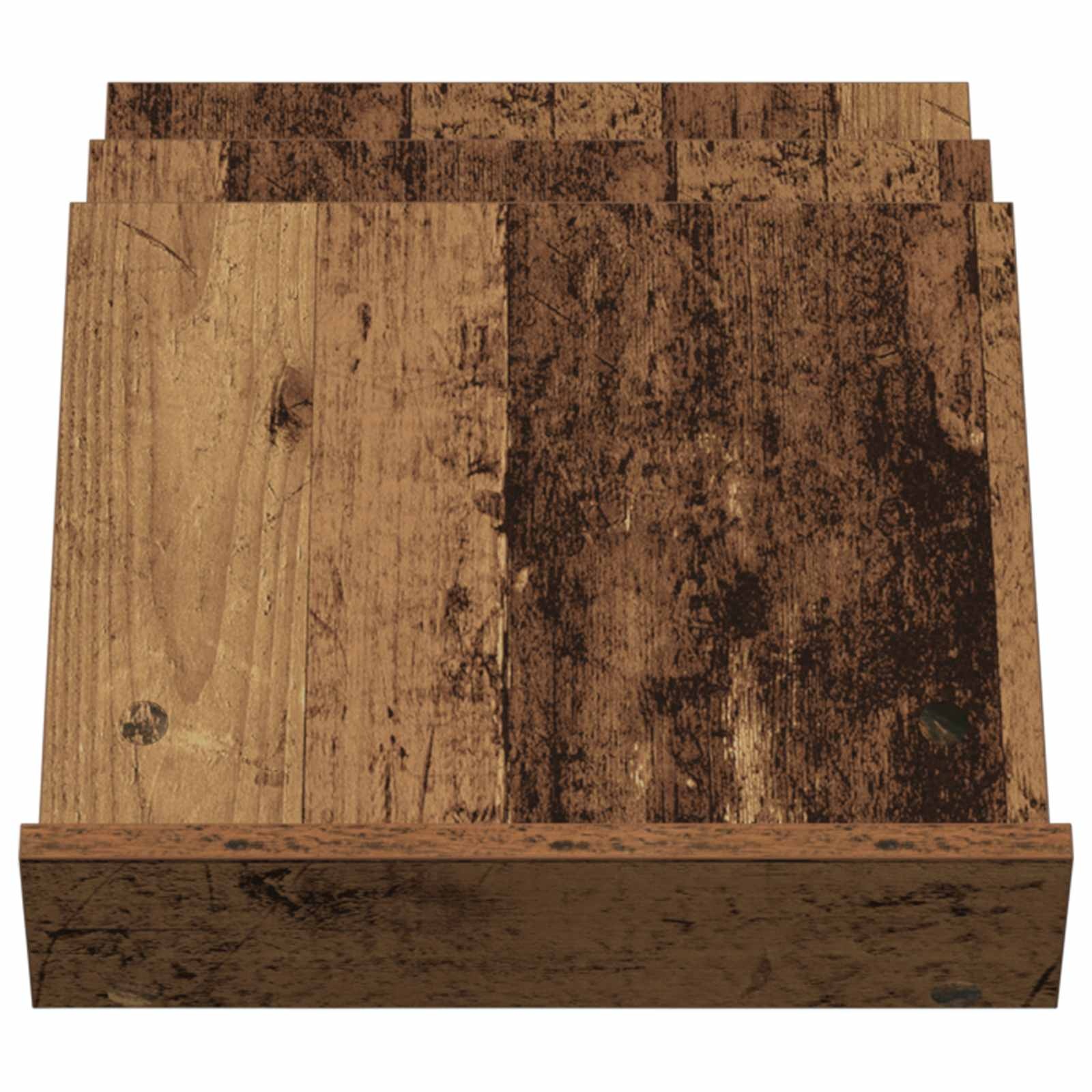 VidaXL Bijzetkast met plank Oudhout 57,5 x 40 x 42 cm Bewerkt hout