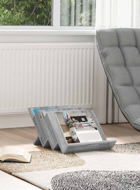 VidaXL Bijzetkast Grijs Sonoma 57,5 x 40 x 42 cm Bewerkt hout