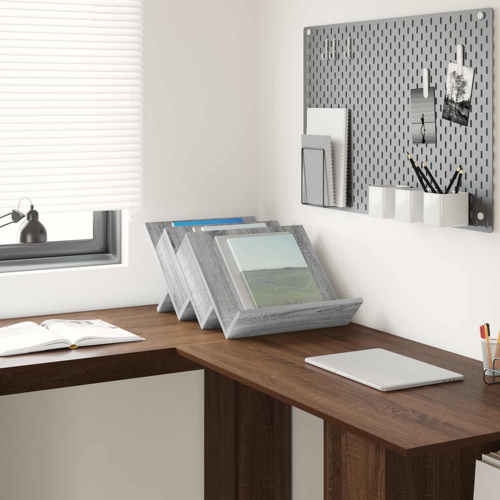 VidaXL Bijzetkast Grijs Sonoma 57,5 x 40 x 42 cm Bewerkt hout