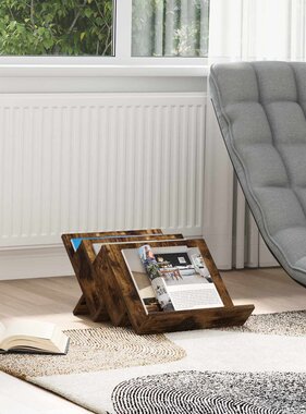 VidaXL Bijzetkast Gerookt eiken 57,5 x 40 x 42 cm Bewerkt hout