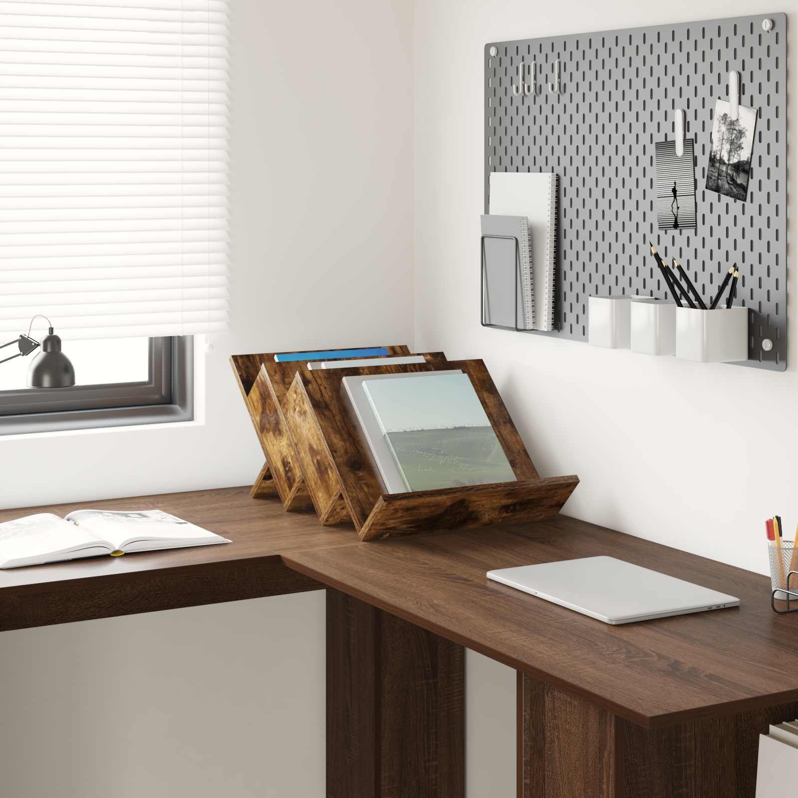 VidaXL Bijzetkast Gerookt eiken 57,5 x 40 x 42 cm Bewerkt hout