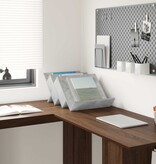 VidaXL Bijzetkast met plank Beton Grijs 57,5 x 40 x 42 cm Bewerkt hout