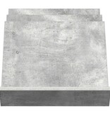 VidaXL Bijzetkast met plank Beton Grijs 57,5 x 40 x 42 cm Bewerkt hout