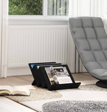 VidaXL Bijzetkast met plank Zwart Eiken 57,5 x 40 x 42 cm Bewerkt hout