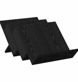 VidaXL Bijzetkast met plank Zwart Eiken 57,5 x 40 x 42 cm Bewerkt hout