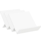 VidaXL Bijzetkast met plank Wit 57,5 x 40 x 42 cm Bewerkt hout