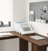 VidaXL Bijzetkast met plank Wit 57,5 x 40 x 42 cm Bewerkt hout