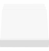 VidaXL Bijzetkast met plank Wit 57,5 x 40 x 42 cm Bewerkt hout