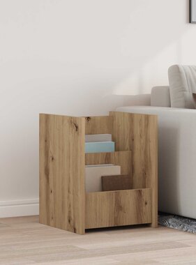 VidaXL Bijzettafel Artisan Eiken 35 x 35 x 45 cm Bewerkt hout