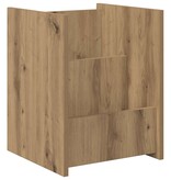 VidaXL Bijzettafel Artisan Eiken 35 x 35 x 45 cm Bewerkt hout