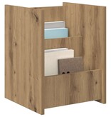 VidaXL Bijzettafel Artisan Eiken 35 x 35 x 45 cm Bewerkt hout