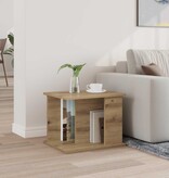 VidaXL Bijzettafel Artisan Eiken 35 x 35 x 45 cm Bewerkt hout