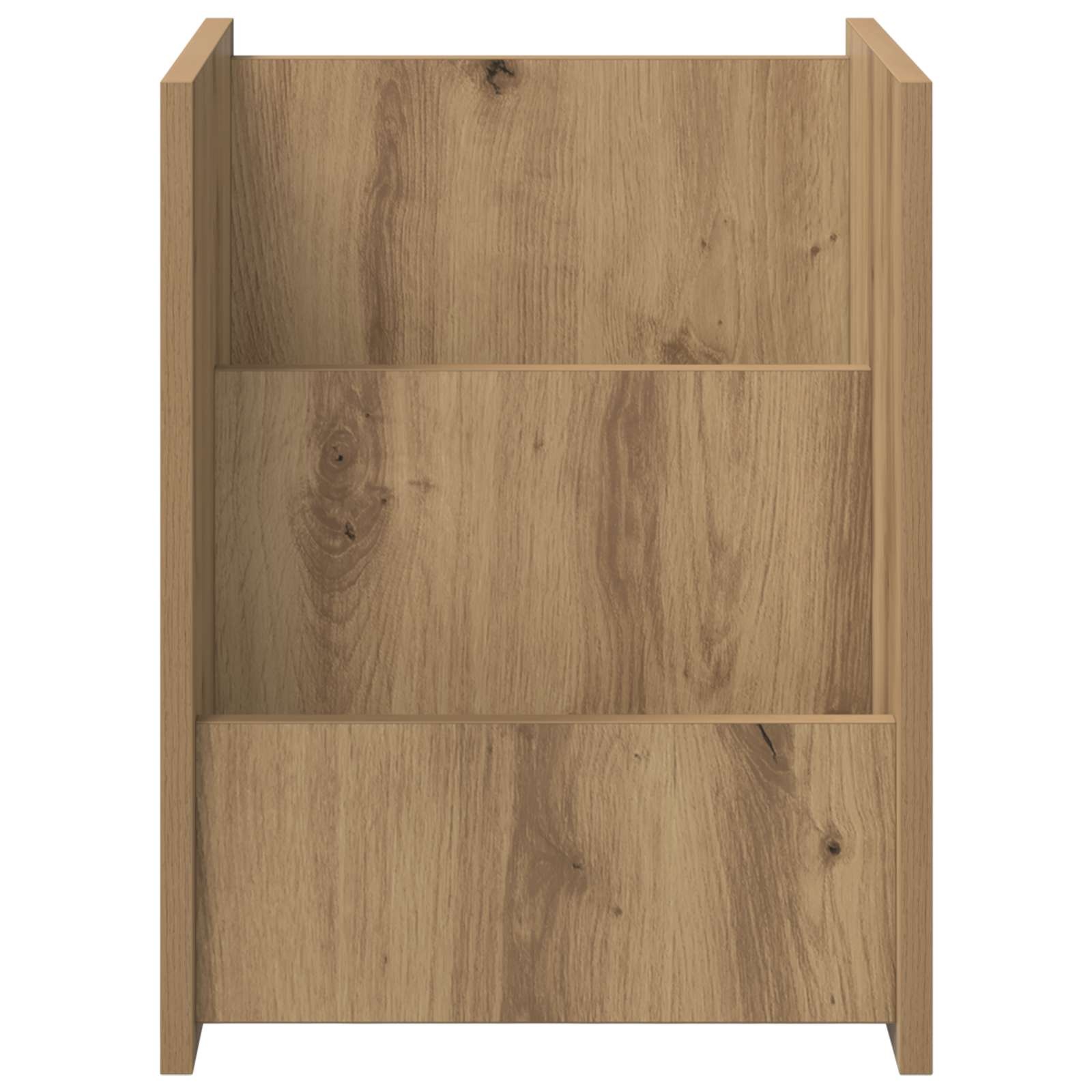 VidaXL Bijzettafel Artisan Eiken 35 x 35 x 45 cm Bewerkt hout
