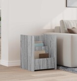 VidaXL Bijzettafel met plank Grijs Sonoma 35 x 35 x 45 cm Bewerkt hout