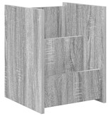 VidaXL Bijzettafel met plank Grijs Sonoma 35 x 35 x 45 cm Bewerkt hout