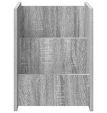 VidaXL Bijzettafel met plank Grijs Sonoma 35 x 35 x 45 cm Bewerkt hout