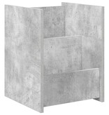 VidaXL Bijzettafel met plank Beton Grijs 35 x 35 x 45 cm Bewerkt hout