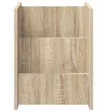 VidaXL Bijzettafel met plank Sonoma Eiken 35 x 35 x 45 cm Bewerkt hout