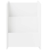 VidaXL Bijzettafel met plank Wit 35 x 35 x 45 cm Bewerkt hout