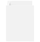 VidaXL Bijzettafel met plank Wit 35 x 35 x 45 cm Bewerkt hout