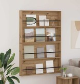 VidaXL Tijdschrift Rek met plank 2 pcs Artisan Eiken 100 x 12 x 70 cm