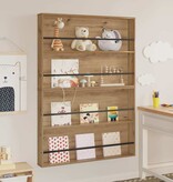 VidaXL Tijdschrift Rek met plank 2 pcs Artisan Eiken 100 x 12 x 70 cm