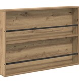 VidaXL Tijdschrift Rek met plank 2 pcs Artisan Eiken 100 x 12 x 70 cm