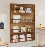 VidaXL Tijdschrift Rek 2 pcs Oudhout 100 x 12 x 70 cm Bewerkt hout