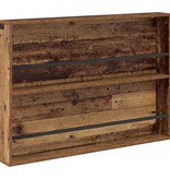 VidaXL Tijdschrift Rek 2 pcs Oudhout 100 x 12 x 70 cm Bewerkt hout