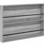 VidaXL Tijdschrift Rek met plank 2 pcs Grijs Sonoma 100 x 12 x 70 cm