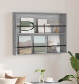VidaXL Tijdschrift Rek Grijs Sonoma 100 x 12 x 70 cm Bewerkt hout
