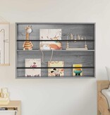 VidaXL Tijdschrift Rek Grijs Sonoma 100 x 12 x 70 cm Bewerkt hout