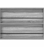 VidaXL Tijdschrift Rek Grijs Sonoma 100 x 12 x 70 cm Bewerkt hout