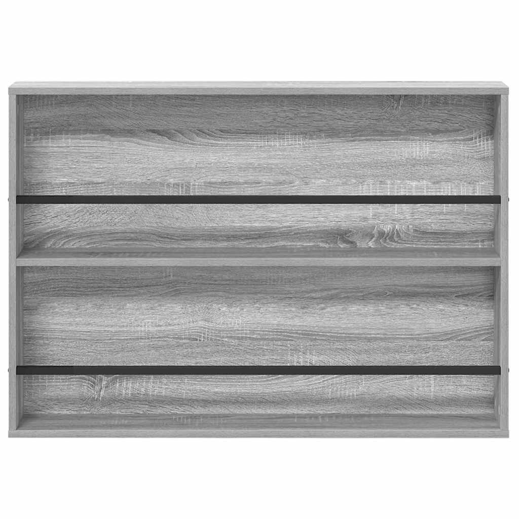 VidaXL Tijdschrift Rek Grijs Sonoma 100 x 12 x 70 cm Bewerkt hout