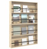 VidaXL Tijdschrift Rek met plank 2 pcs Sonoma Eiken 100 x 12 x 70 cm