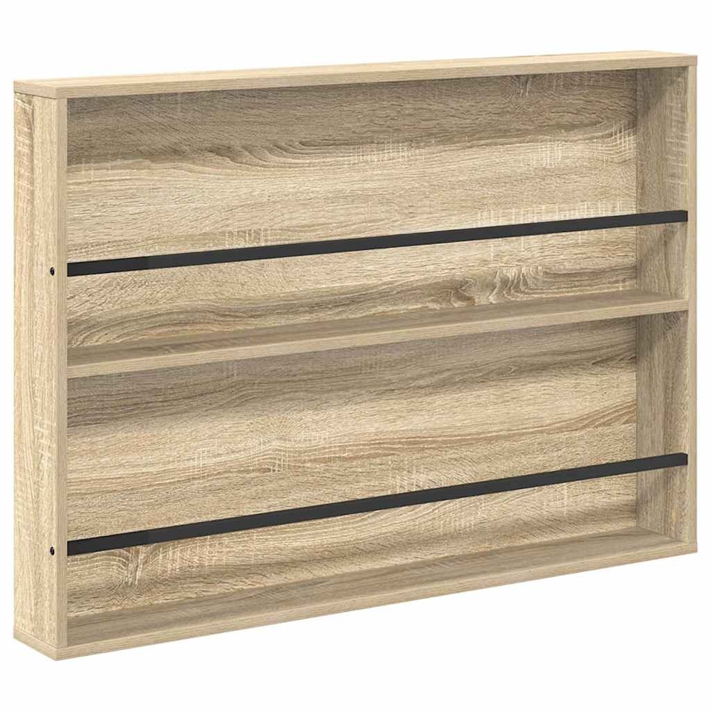 VidaXL Tijdschrift Rek met plank 2 pcs Sonoma Eiken 100 x 12 x 70 cm