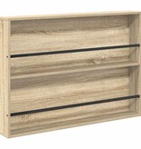VidaXL Tijdschrift Rek Sonoma Eiken 100 x 12 x 70 cm Bewerkt hout