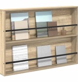 VidaXL Tijdschrift Rek Sonoma Eiken 100 x 12 x 70 cm Bewerkt hout