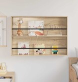 VidaXL Tijdschrift Rek Sonoma Eiken 100 x 12 x 70 cm Bewerkt hout